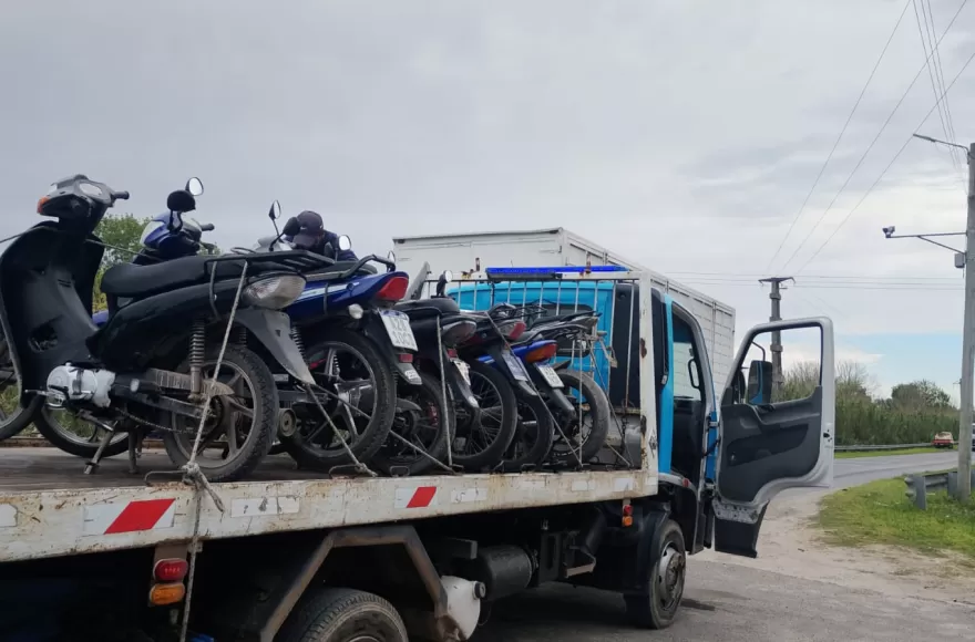 La mayoría de las motos tenían caños de escape ruidosos.