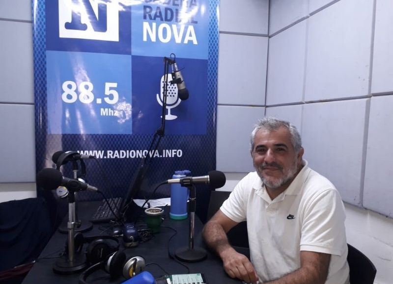 Miguel Nadeff, en el aire de BerissoCiudad en Radio.