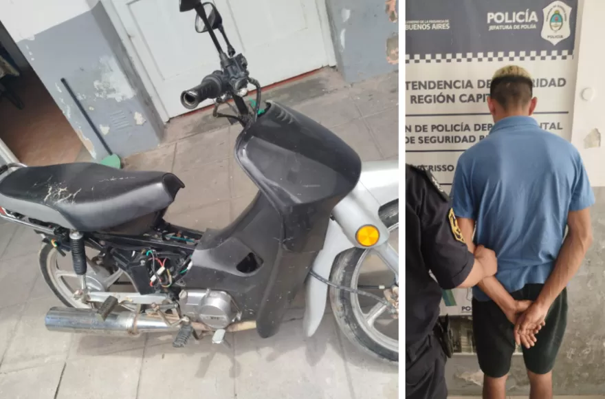 El joven fue aprehendido y trasladado a la Comisaría Segunda, mientras que la moto quedó secuestrada.