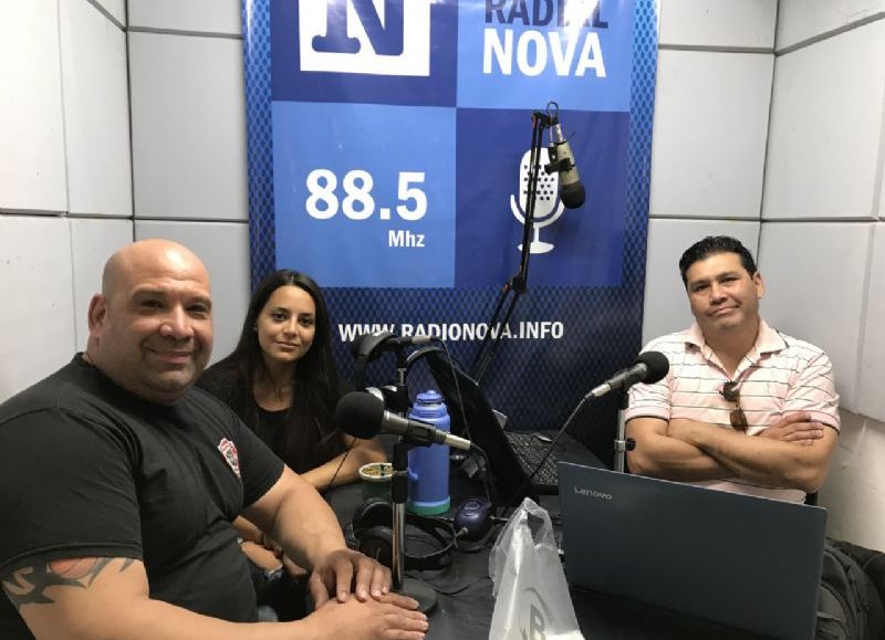 Roberto Scafati en el aire de BerissoCiudad en Radio.