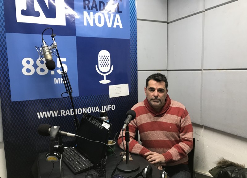Javier Astorga, en el aire de BerissoCiudad en Radio.