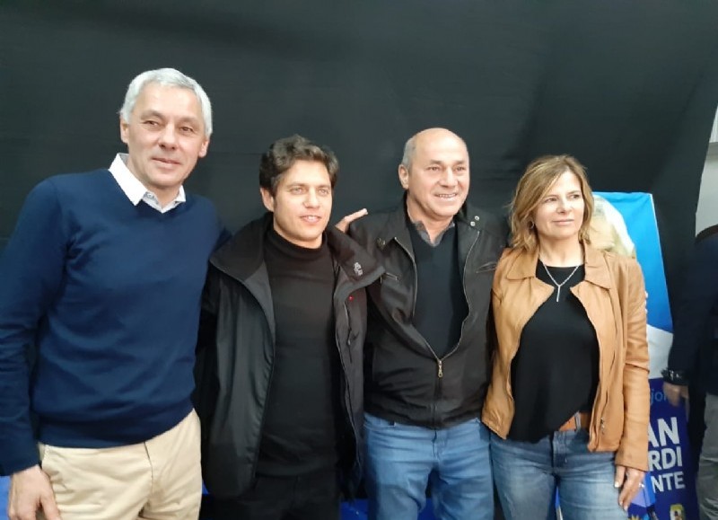 Fabián Cagliardi, Axel Kicillof, Mario Secco y Florencia Saintout.