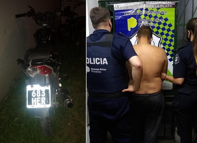 Fue detenido y la moto en la que se movilizaba, secuestrada.