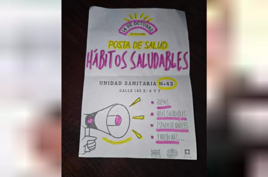 Hábitos saludables promovidos por la sala.