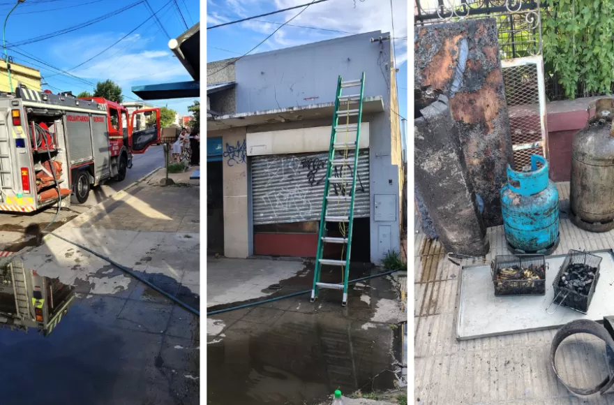 El siniestro provocó pérdidas totales para el comerciante.
