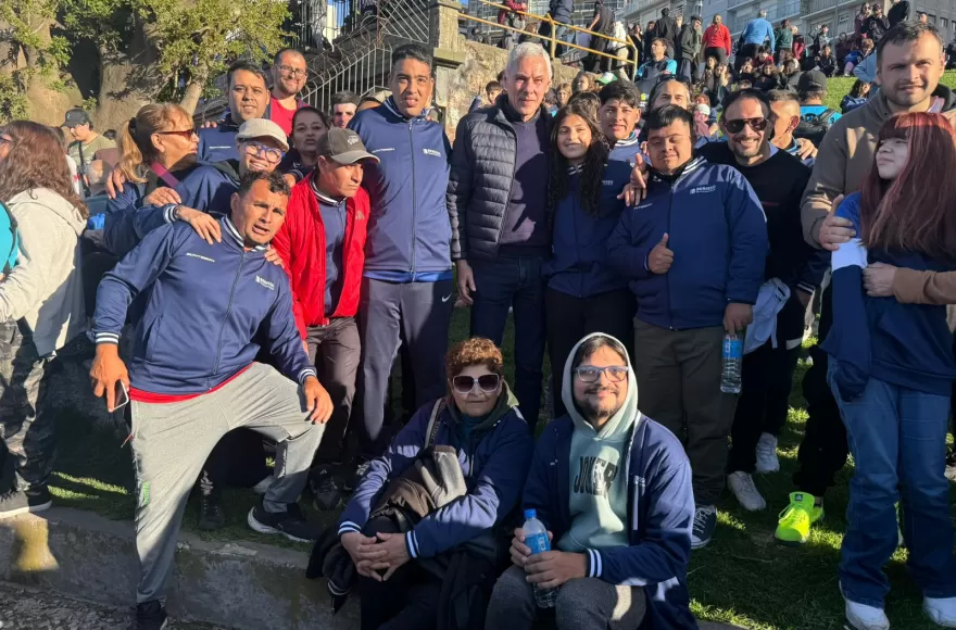 Cagliardi acompañó a la delegación berissense en Mar del Plata.