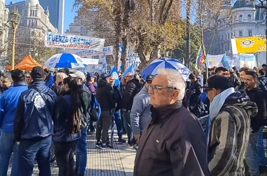 Presencia en Plaza de Mayo.