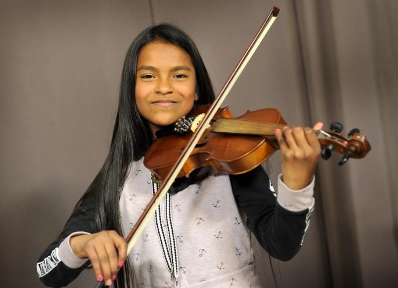 La pequeña violinista