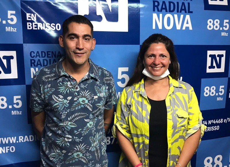 Alberto y Evangelina pasaron por el aire de BerissoCiudad en Radio.