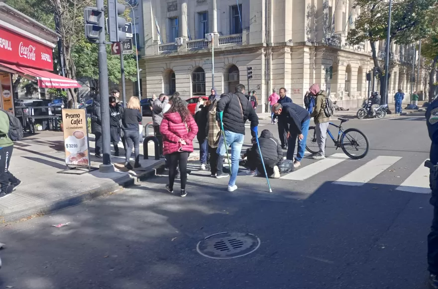 La víctima resultó con una fractura expuesta.