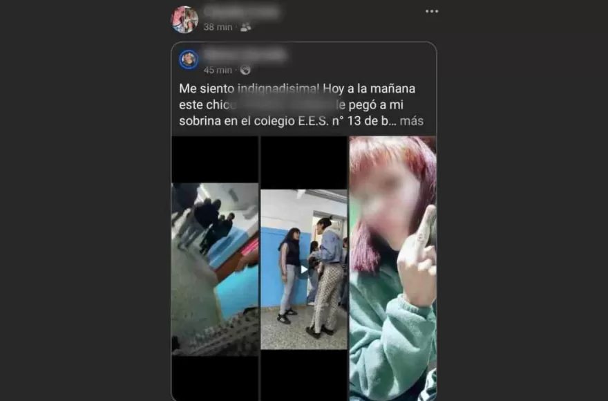 Otra vez violencia en la Escuela N° 13: denuncian brutal agresión entre estudiantes
