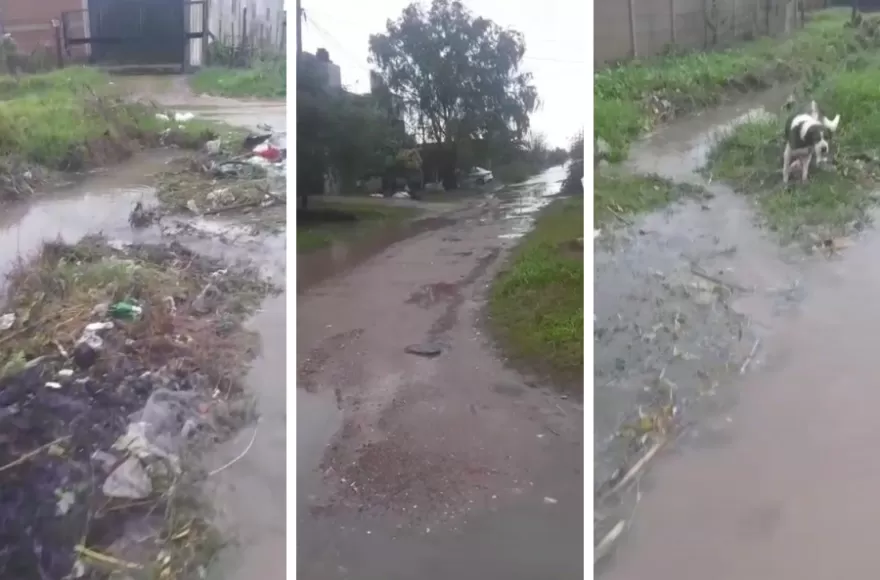 Imágenes del barrio cada vez que llueve.