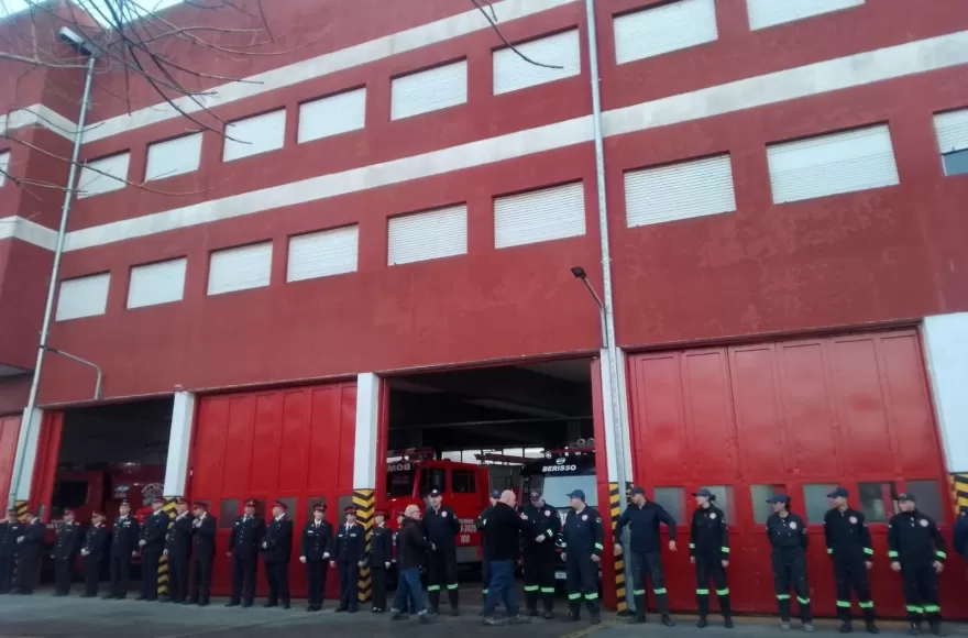 Actividad en el cuartel central.