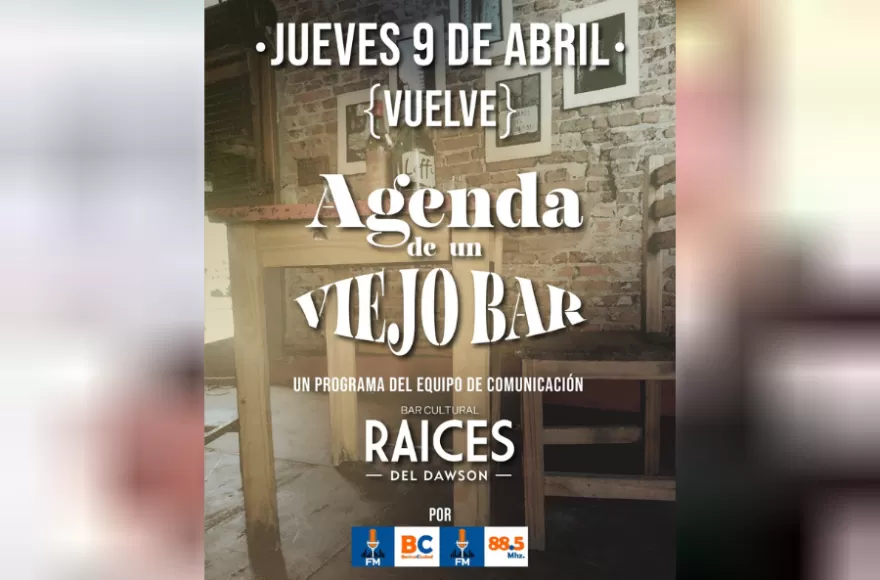 Agenda de un Viejo Bar vuelve a emitirse este jueves por la 88.5.