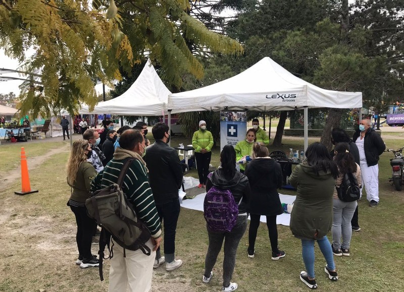 Actividad en el Parque Cívico.