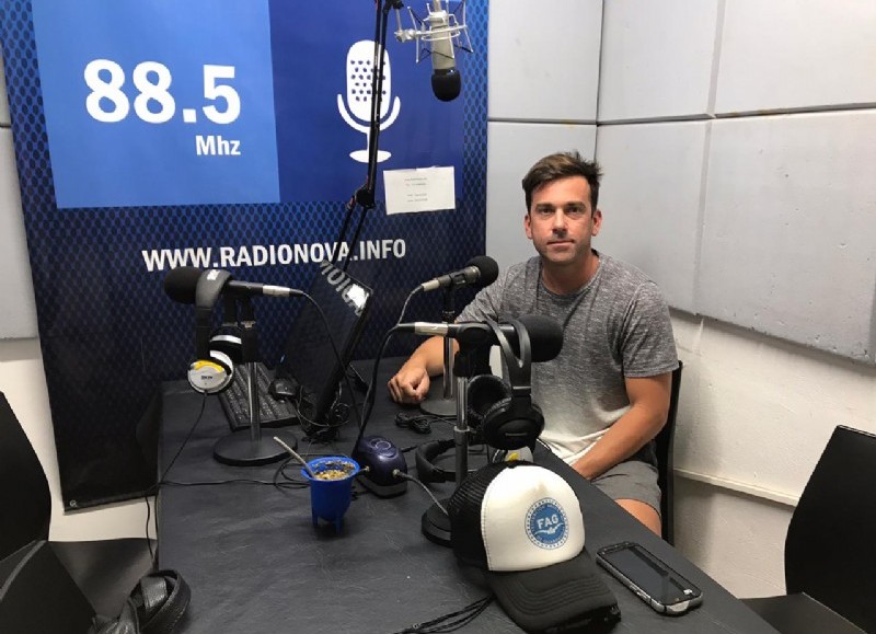 Martín Idiart, en el aire de BerissoCiudad en Radio.