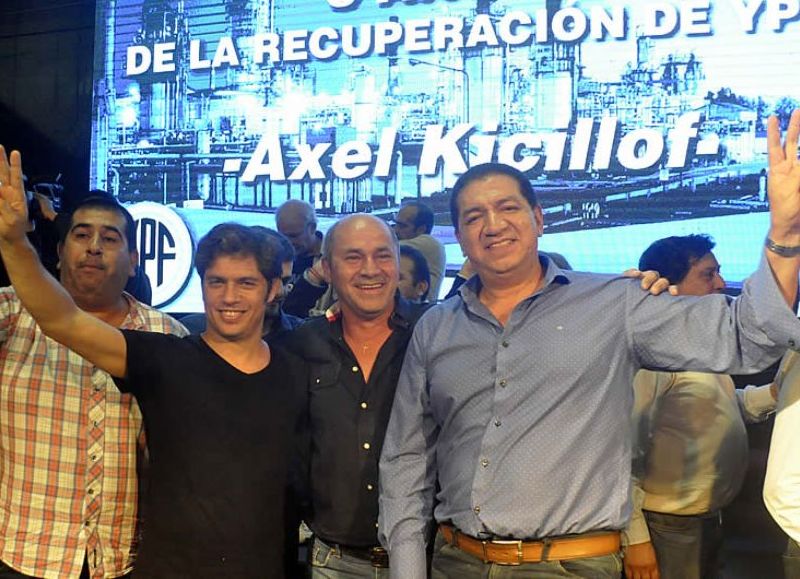 Mario Secco, Axel Kicillof y Ramón Garaza celebraron los cinco años de la recuperación de YPF. (Foto: NOVA)