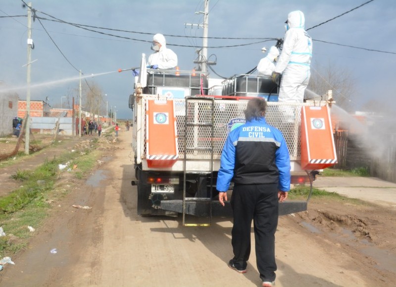 Despliegue del Municipio en conjunto con la Provincia.