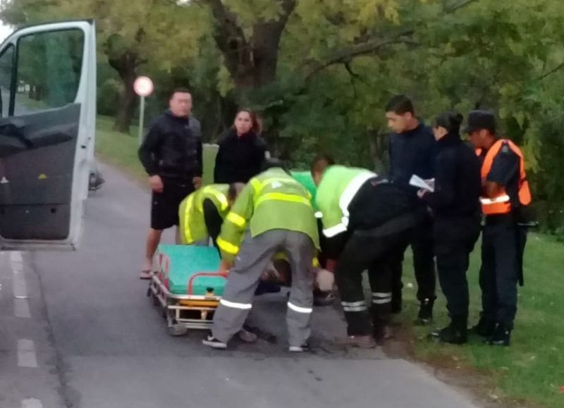 Los involucrados debieron ser trasladados al Hospital.