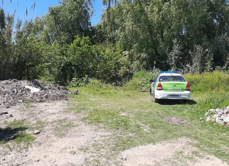 Despliegue policial en la jornada del domingo.