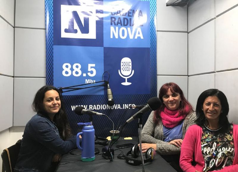 Virginia Llatche en el aire de BerissoCiudad en Radio.