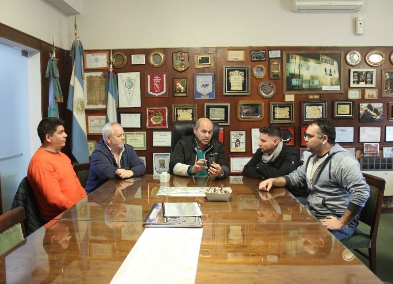 Reunión con el titular de la fuerza, Mario Secco.