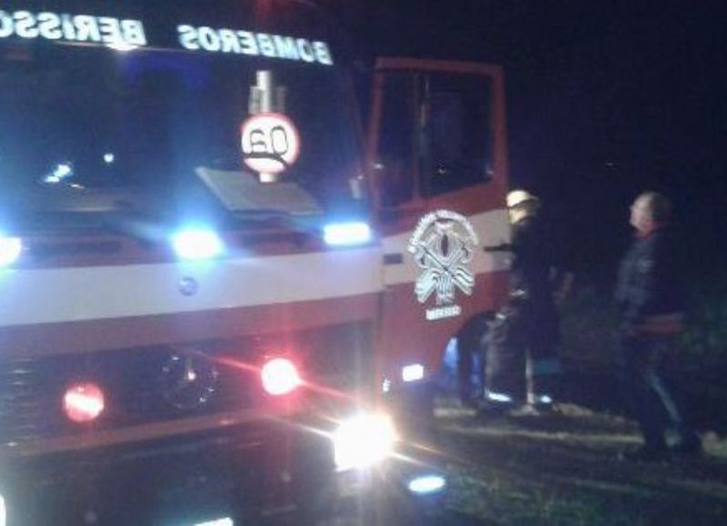 Debieron ser rescatados por los bomberos.