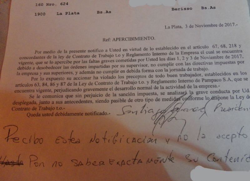 Documentación presentada.