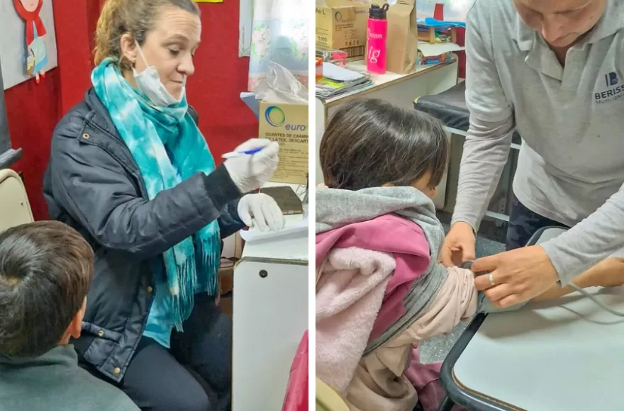 Las jornadas forman parte del trabajo conjunto entre los equipos de salud y las instituciones educativas.