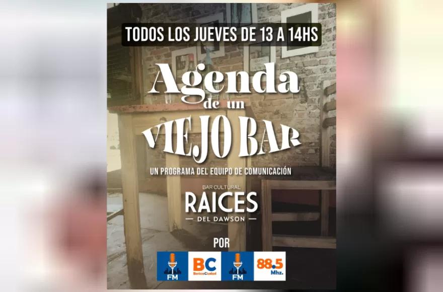 Agenda de un Viejo Bar se transmite por FM Berisso Ciudad.