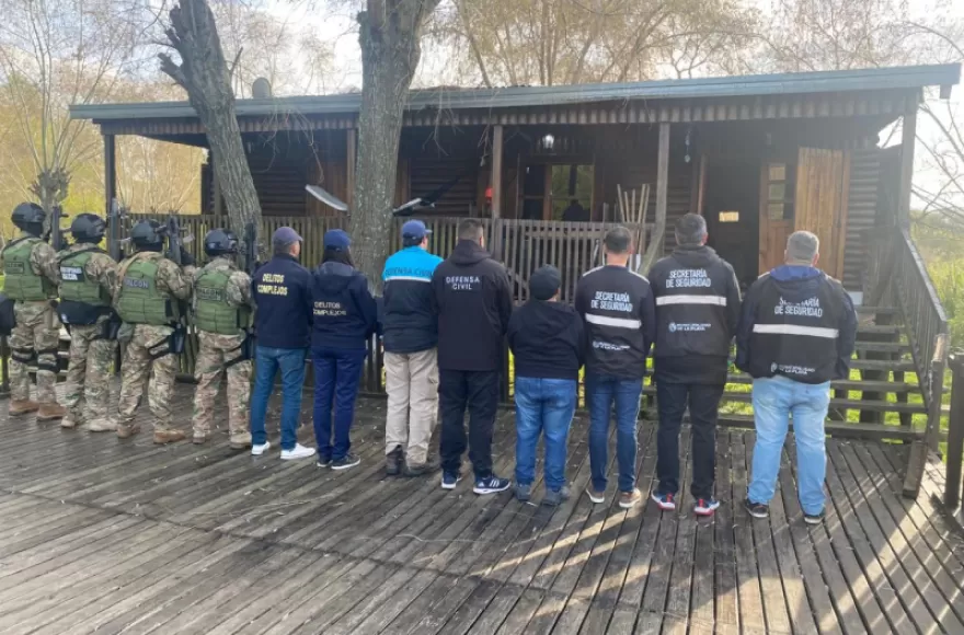 Distintas fuerzas participaron del operativo.