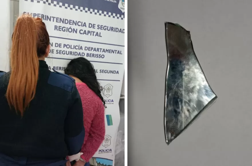 La agresora fue reducida y aprehendida.