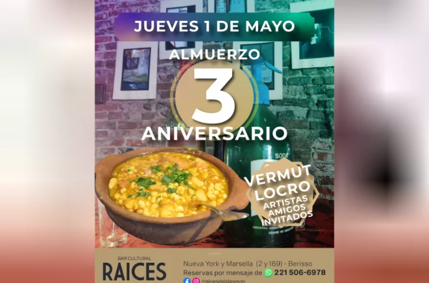 Todo listo para el Locro Aniversario.