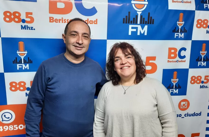 Mariano Schmarson y Norma Mijailovsky, integrantes de la Cámara de Comercio de Berisso.