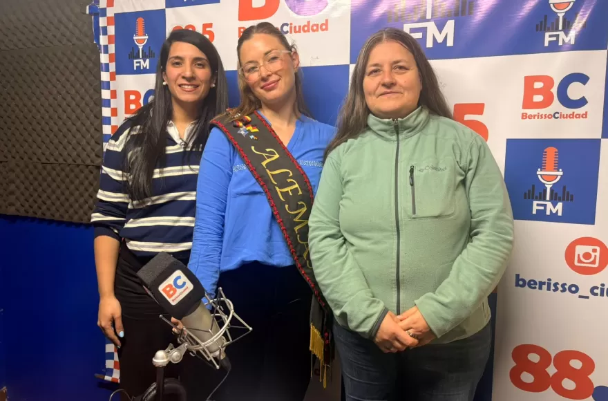 Gabriela Eugenia Martínez e Isabel Ruvidarte Fanslau, de la Colectividad Alemana, pasaron por Voces de Colectiviades.