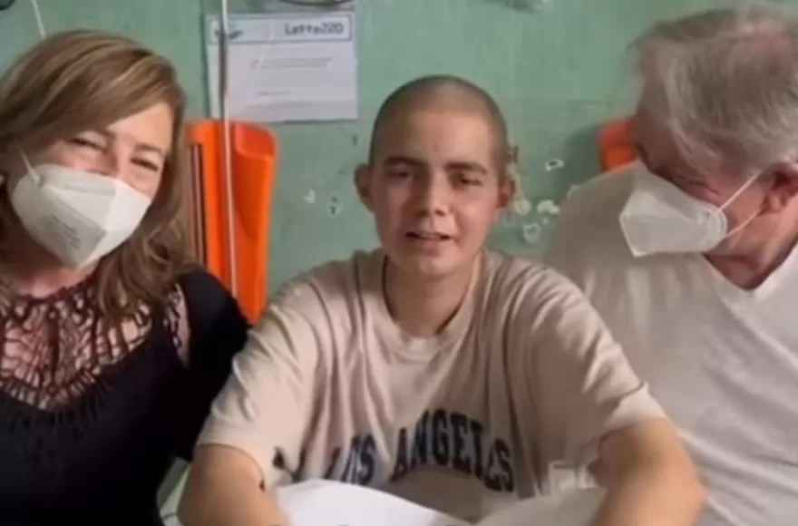 El joven ya está en pleno tratamiento.