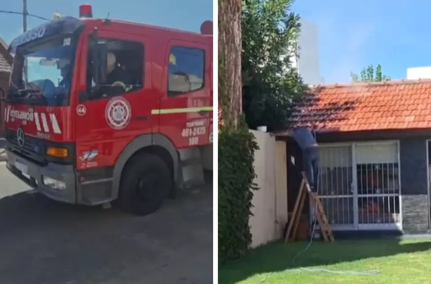 Más allá del momento de tensión vivido por la familia, no se registraron personas heridas ni daños materiales de consideración.