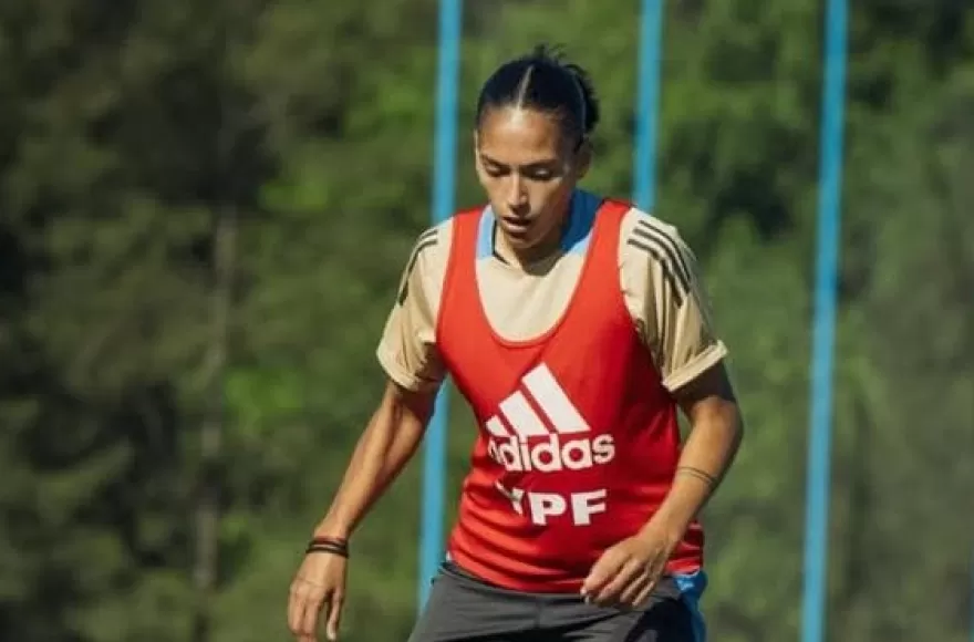 Entrenamiento con el equipo argentino.