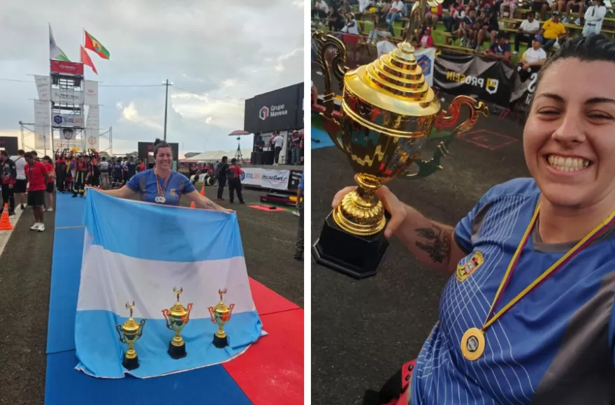 Carolina Fernández tuvo una destacada actuación en Ecuador.