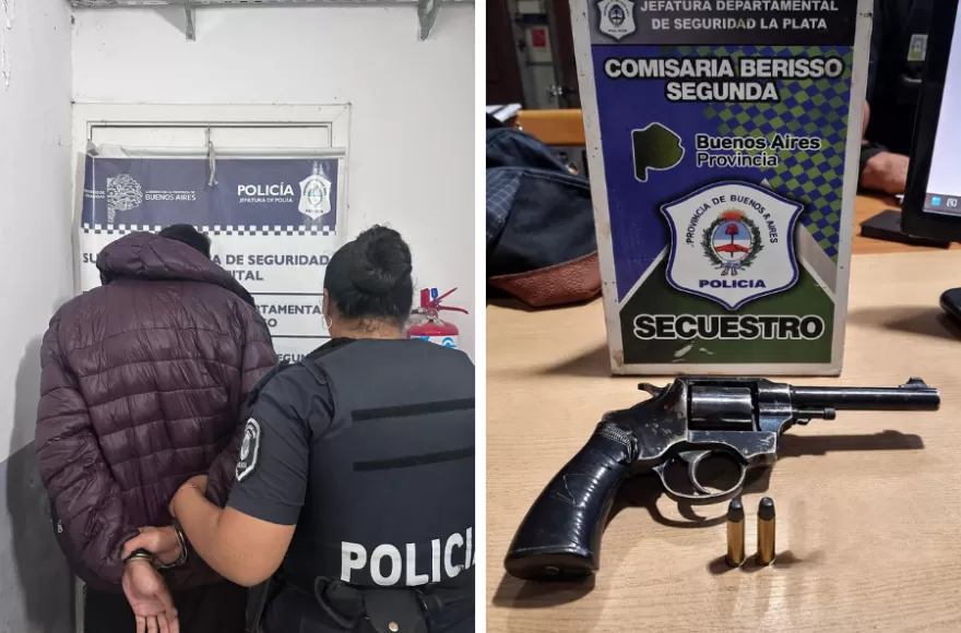 El sujeto fue aprehendido por personal policial.