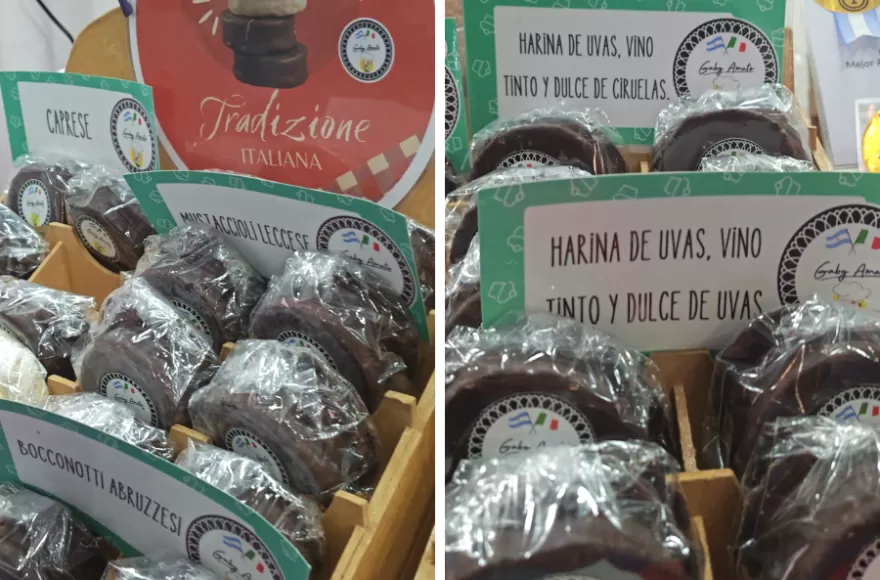 Los alfajores de Gaby Amato están listos para ser degustados.