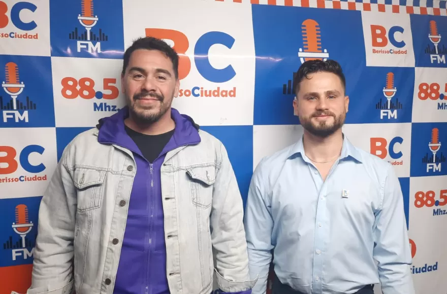 Matías Damia y Ramiro Escalante, candidatos a concejales por el Frente Somos Buenos Aires.