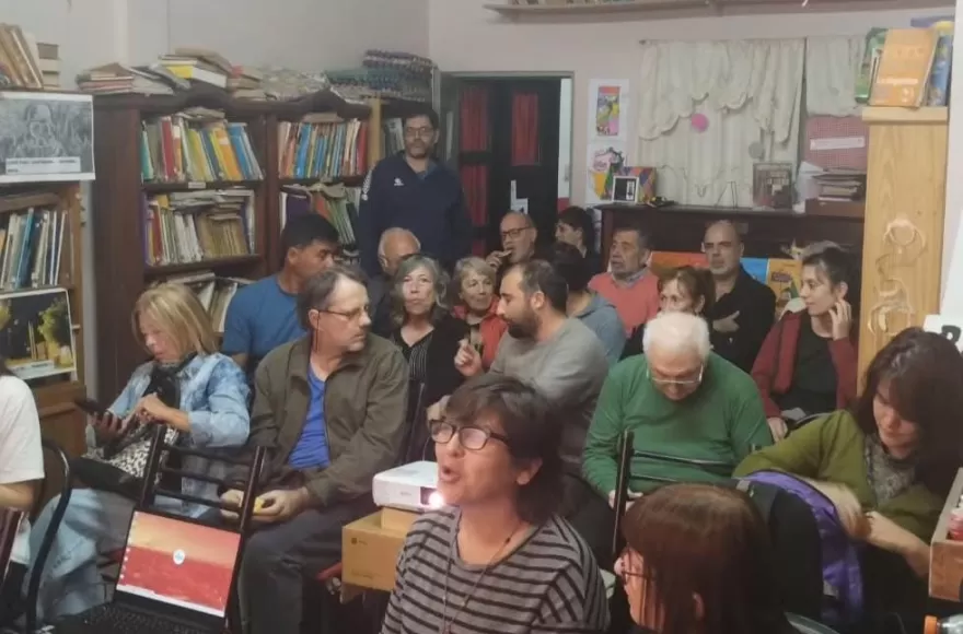 Los asistentes al estreno.