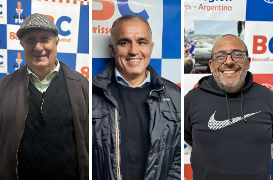 Horacio Pomi, Gabriel Marotte y Federico Ruiz.