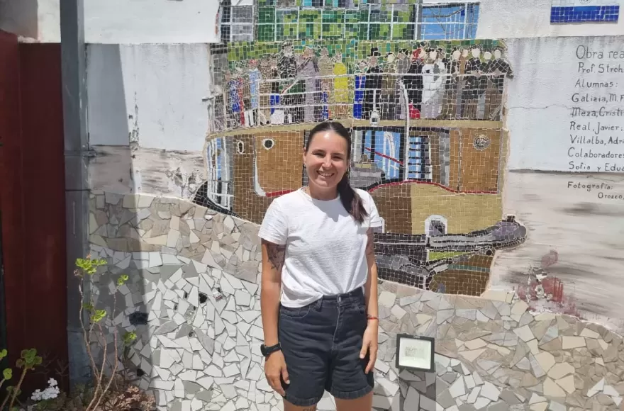Sofía Hawryszko, integrante de la Cámara de Turismo de Berisso y responsable del Hostel Río de Enero.