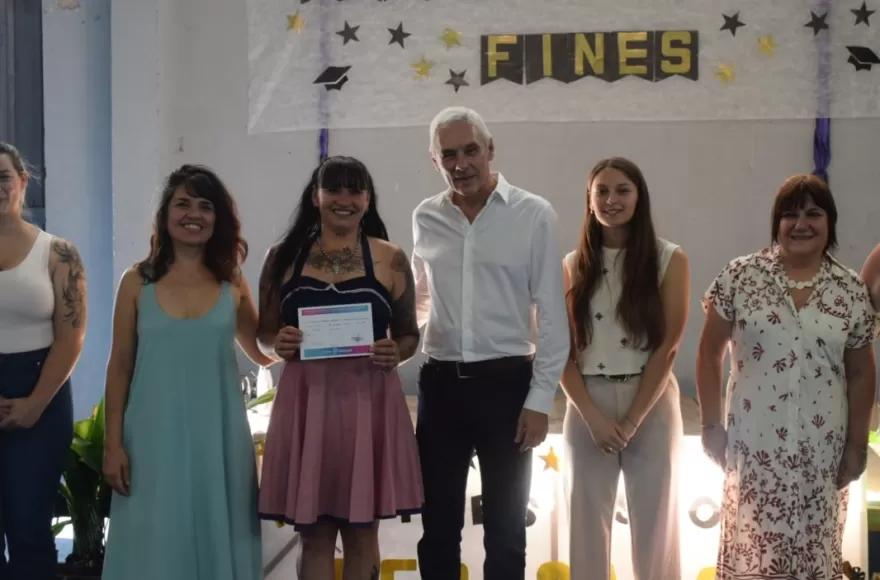 El intendente Cagliardi participó del acto.