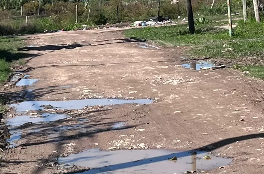 Calles en muy mal estado.