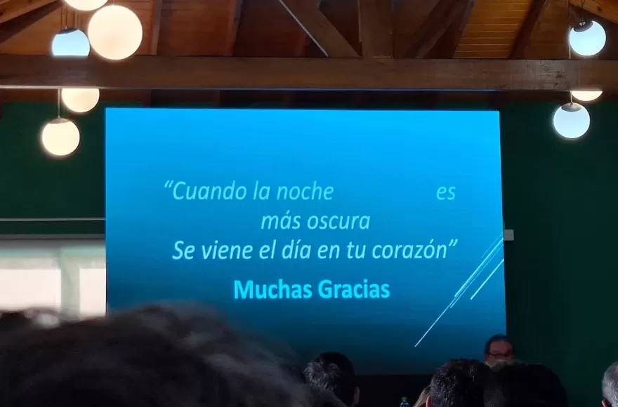 El Indio Solari, homenajeado en el encuentro.