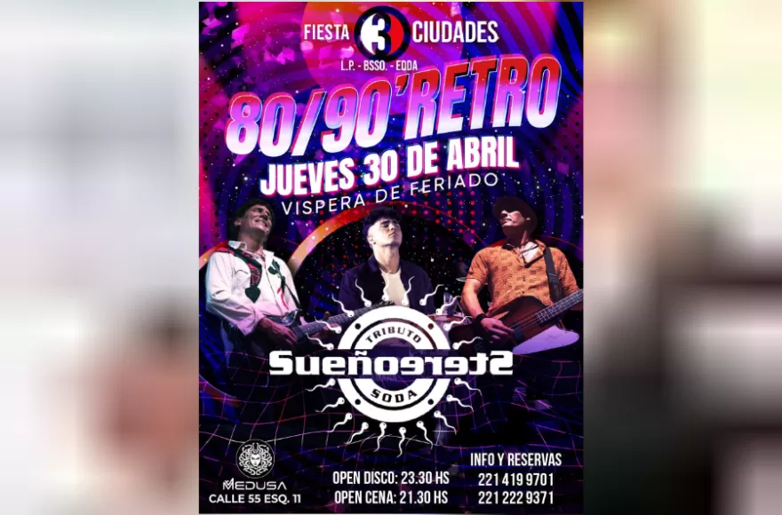Sueño Stereo será parte de la fiesta.