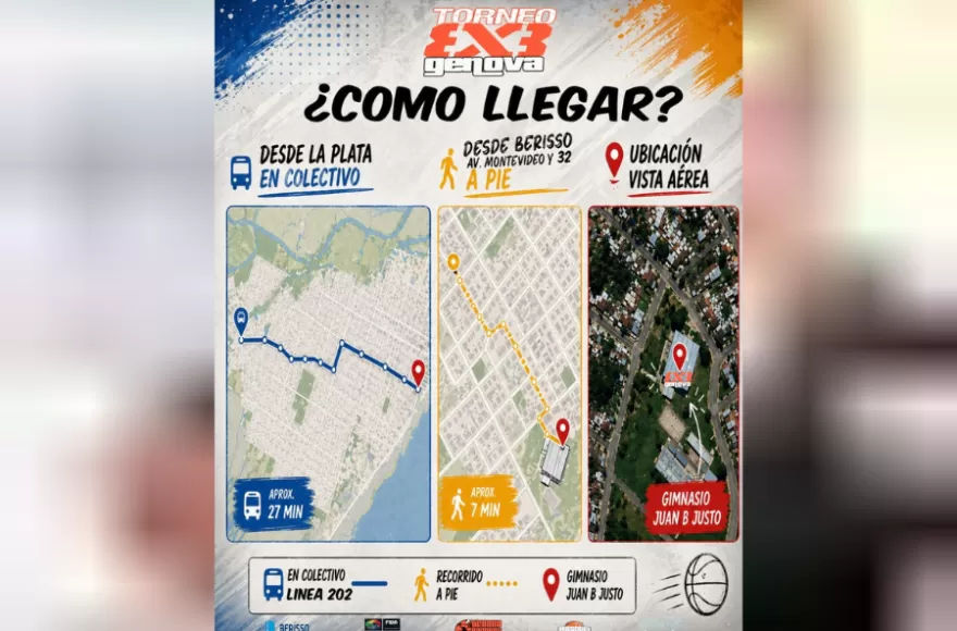 La actividad tendrá lugar en el Gimnasio Municipal Juan B. Justo.